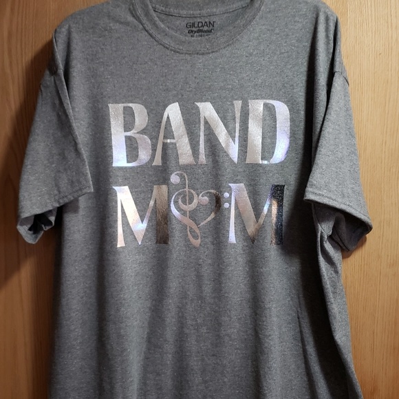Custom Screen Printed Tee "Band Mom" - Picture 1 of 2